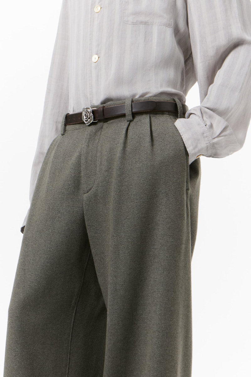 BRIDGE CHINO / NIGHT PINE FISHBONE BOUND WOOL [Expected to arrive in Autumn/Winter 2026]
