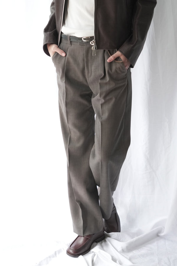 SLACK TROUSERS / MALTINTO UMBER MARL WOOL