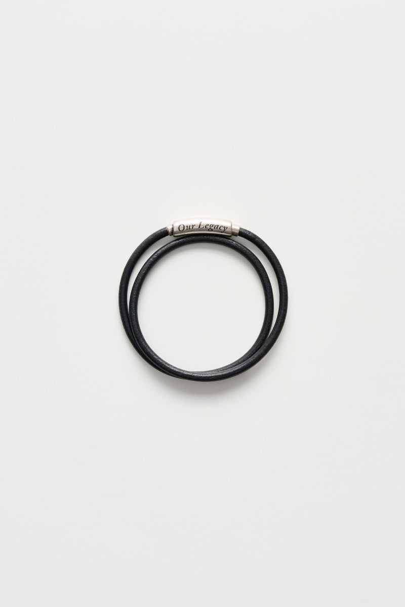 UDON NECKLACE / BLACK LEATHER [Scheduled for 26AW arrival]