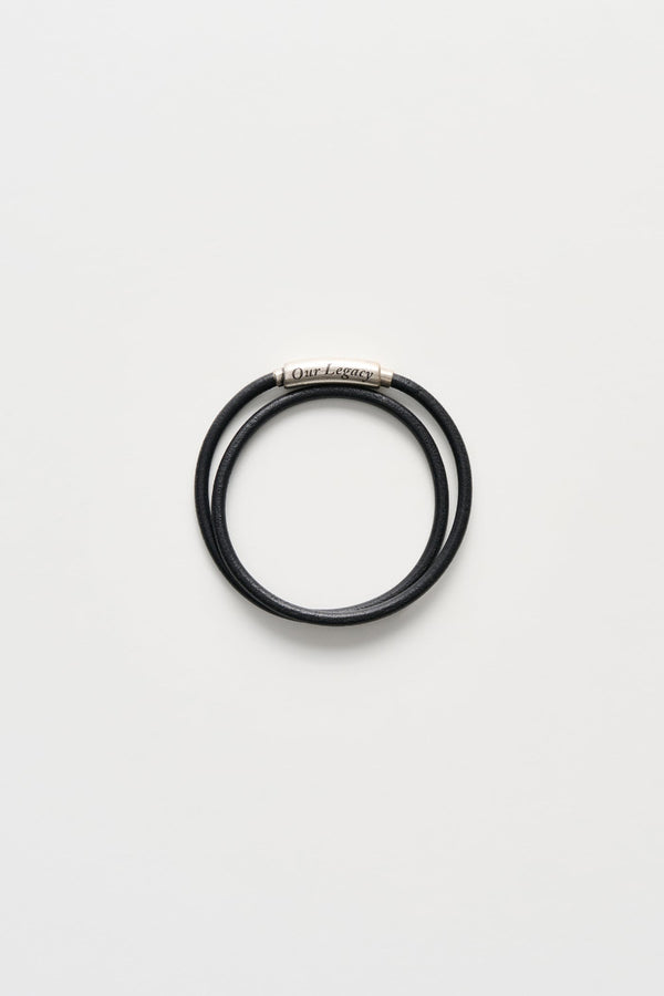 UDON NECKLACE / BLACK LEATHER [Scheduled for 26AW arrival]