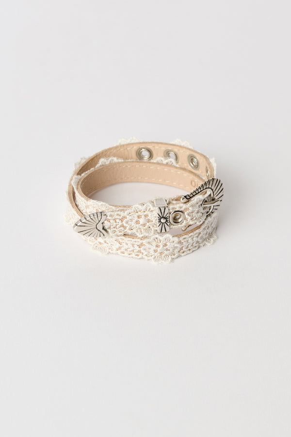 COWBOY WRAP AROUND / OFF WHITE FLORAL LACE[26AW入荷予定]