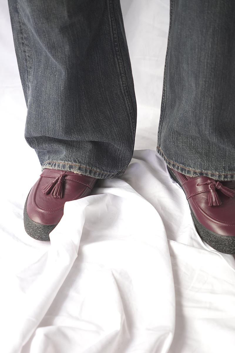 VM005 LOAFER LEATHER / OXBLOOD/BLACK