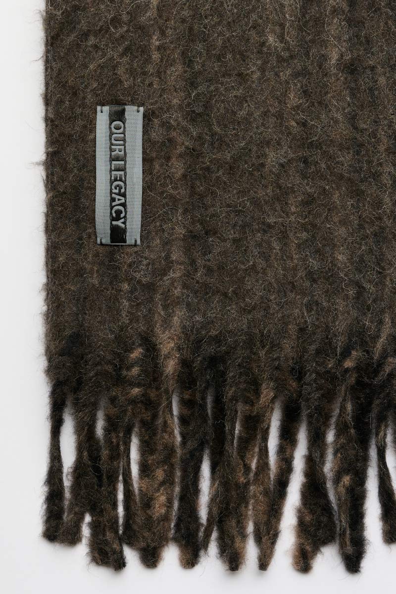 ESTATE SCARF / CHOCO PRESSED WAVE ALPACA[26AW入荷予定]