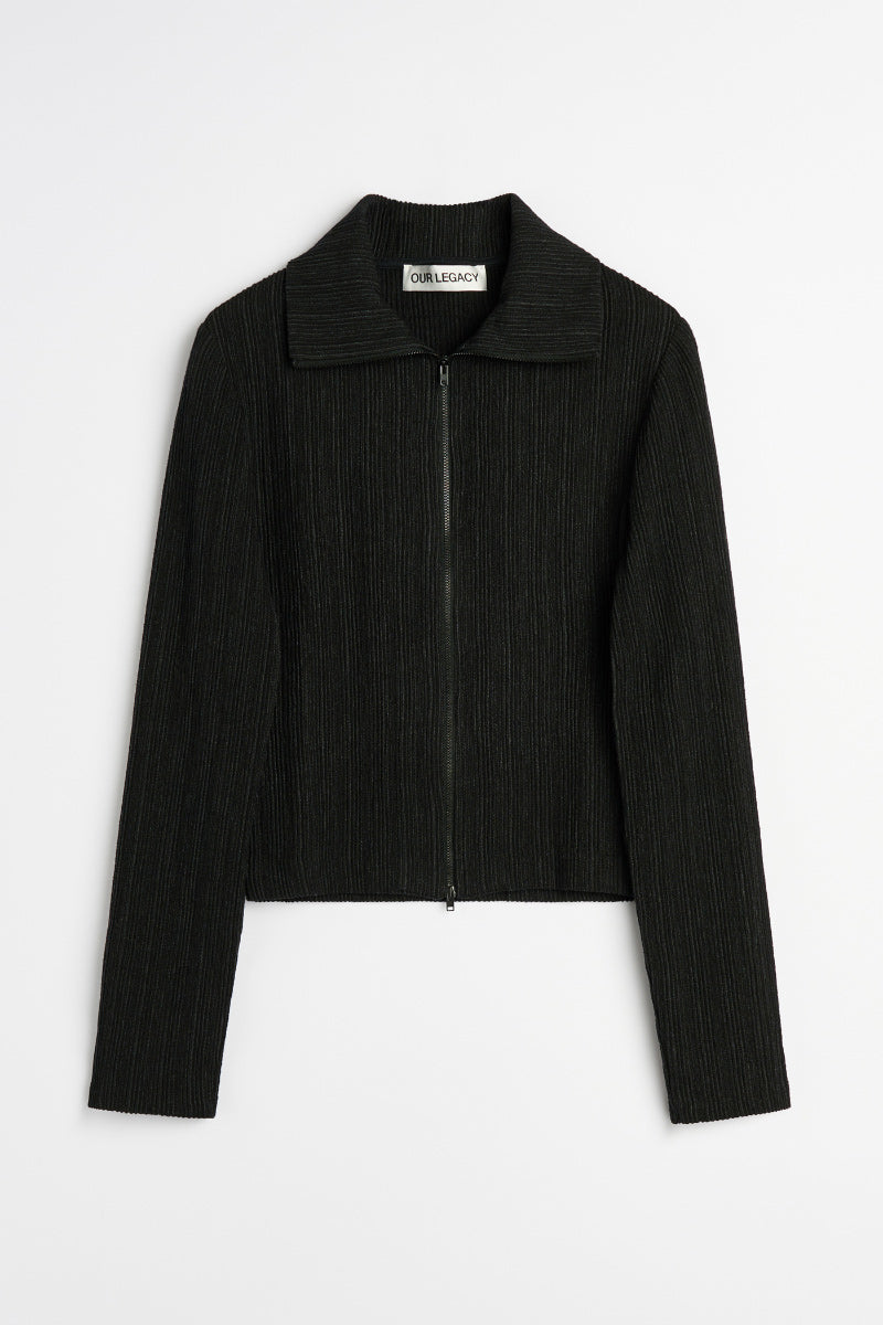 SLIM ZIP LONGSLEEVE / OBSIDIAN DEPYH WOOLCOSE RIDGE [Arriving Fall/Winter 2026]