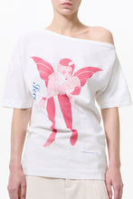 画像をギャラリービューアに読み込む, SLANT T-SHIRT / CYBERNETIC ANGEL PRINT