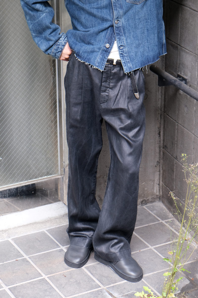 STILL CHINO / LACQUER BLACK MIRROR TENCEL [Scheduled for 26AW arrival]