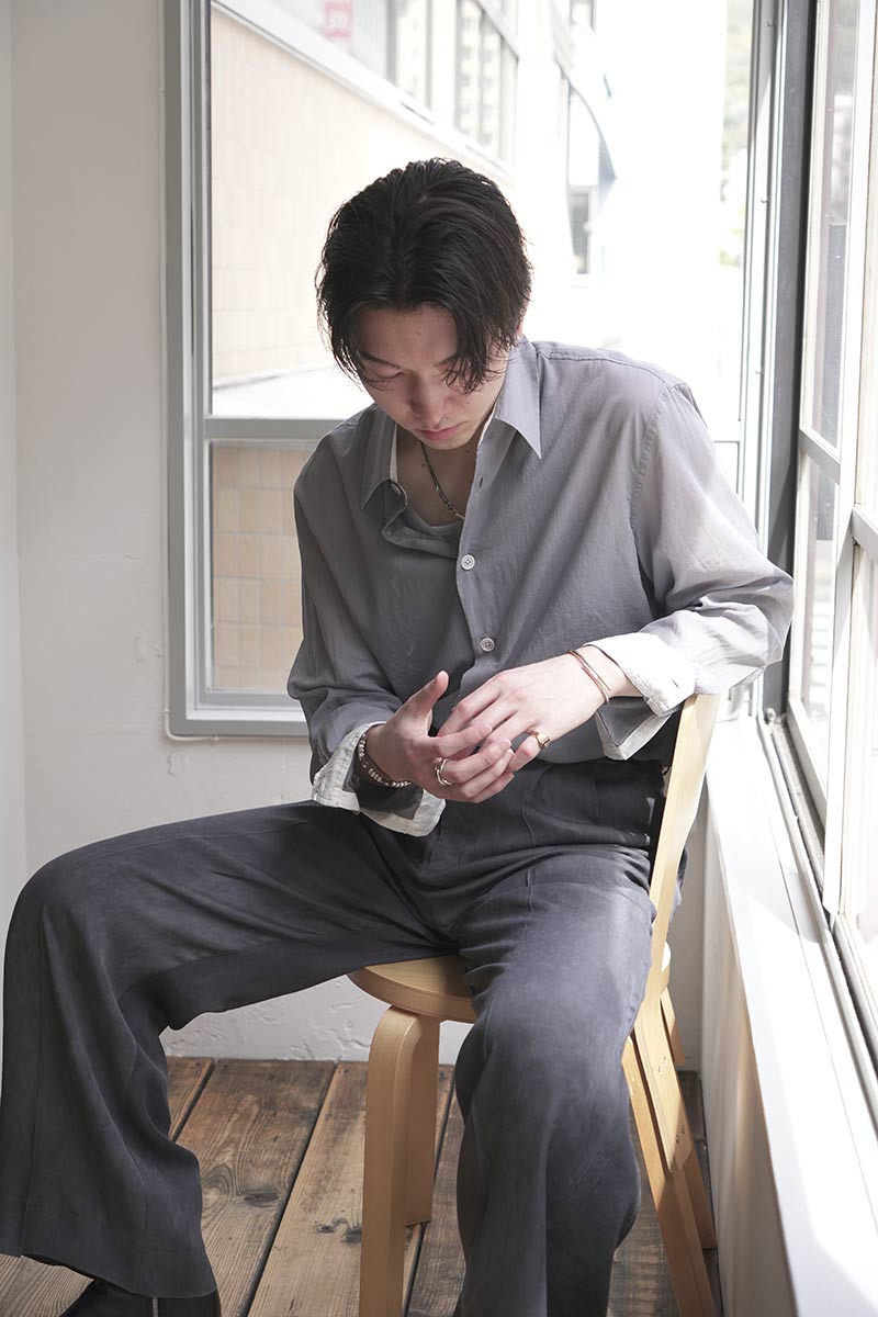 BEYOND SHIRT / ICE COLD GREY CLOUDY COTTON