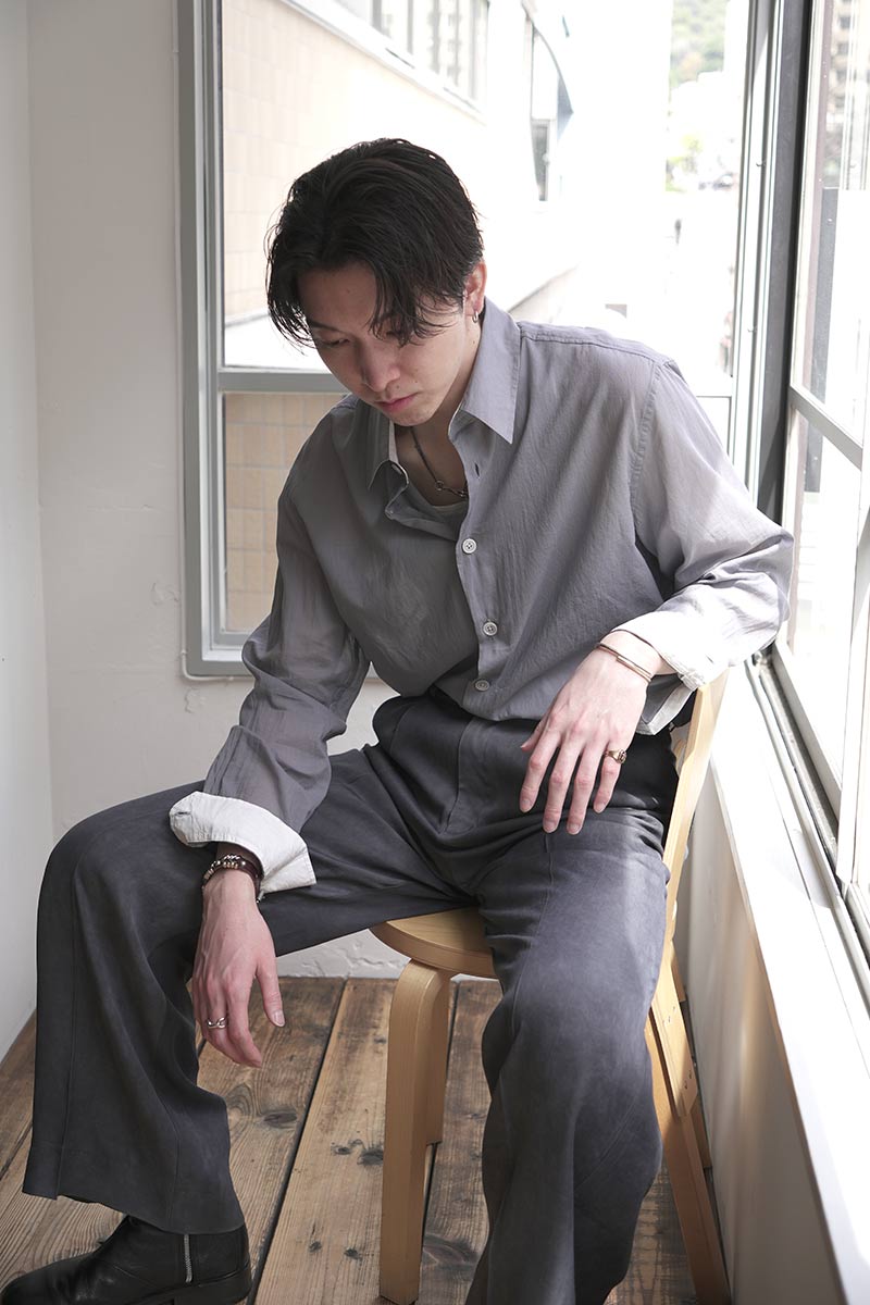 BEYOND SHIRT / ICE COLD GREY CLOUDY COTTON