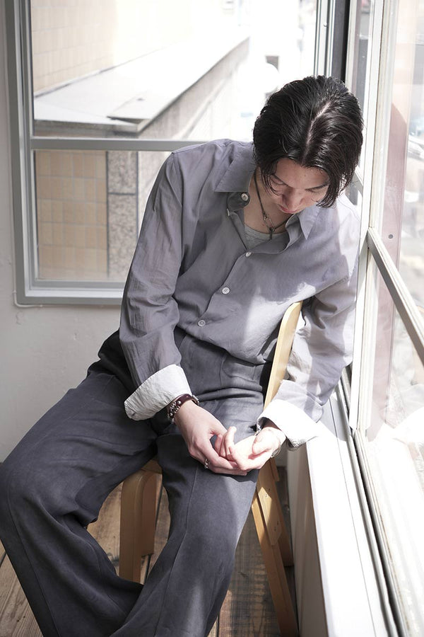 BEYOND SHIRT / ICE COLD GREY CLOUDY COTTON
