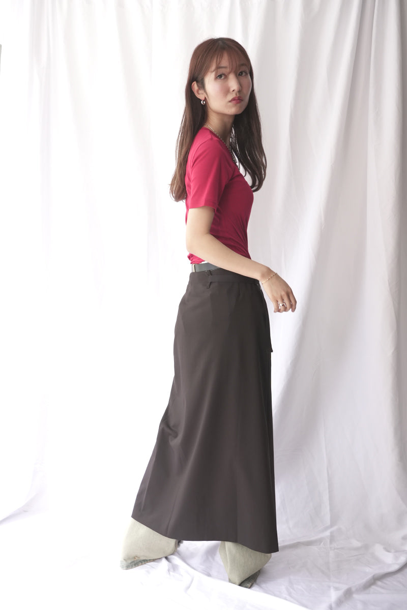 BLONT SKIRT / BROWN