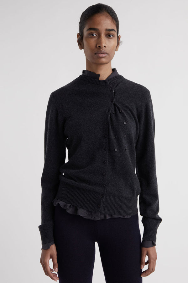 ANGELINA B KNIT CARDIGAN / GREY