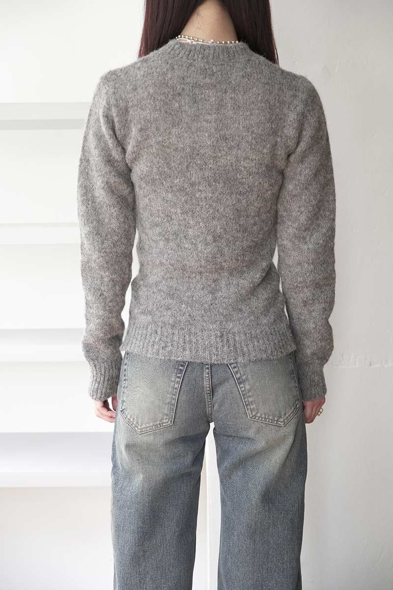 DOVE BUTTON CARDIGAN / GREY