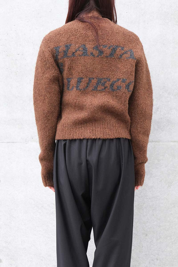 HASTA LUEGO ZIP SWEATER / BROWN