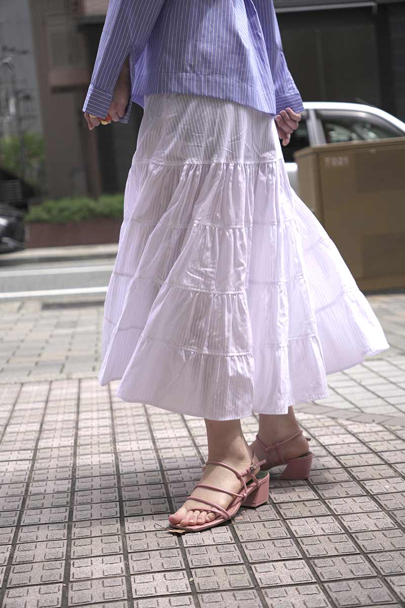 LONG ETOILE SKIRT / WHITE [20% OFF]
