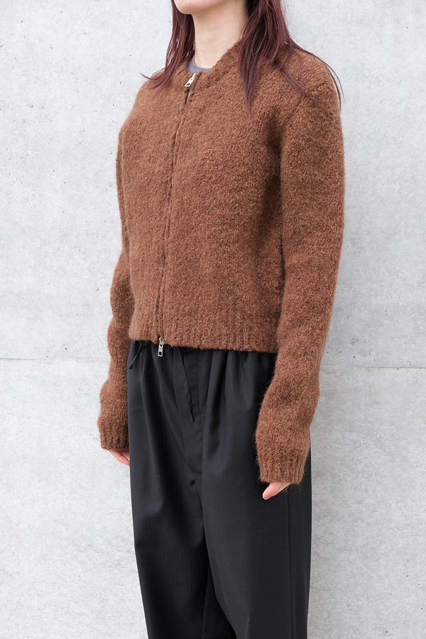 HASTA LUEGO ZIP SWEATER / BROWN