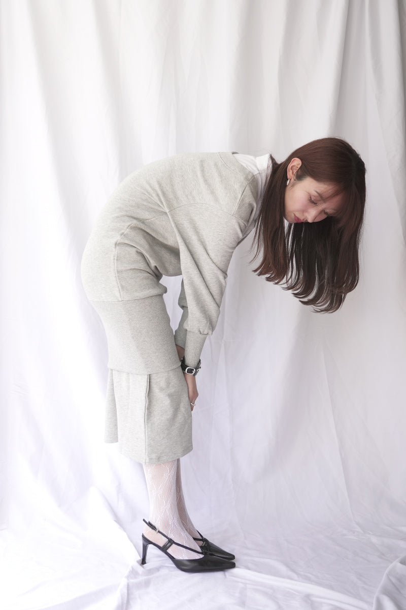 BELDA SWEAT DRESS / GREY