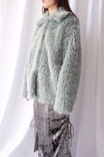 画像をギャラリービューアに読み込む, ECO FUR SNAP FRONT JACKET / SAX BLUE