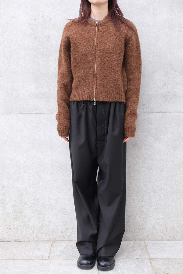 HASTA LUEGO ZIP SWEATER / BROWN