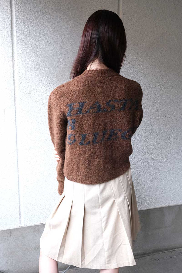 HASTA LUEGO ZIP SWEATER / BROWN