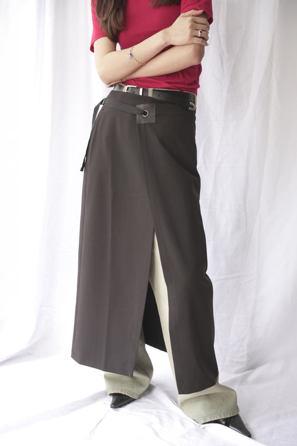 BLONT SKIRT / BROWN