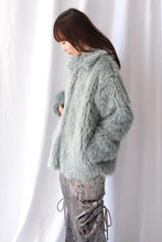 画像をギャラリービューアに読み込む, ECO FUR SNAP FRONT JACKET / SAX BLUE