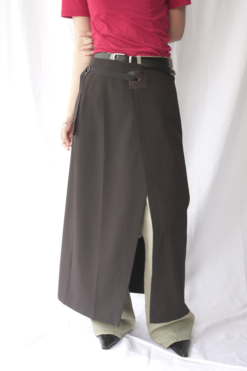 BLONT SKIRT / BROWN