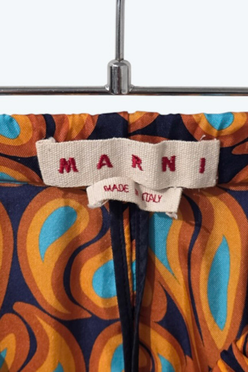 MARNI | PATTERNED SILK EASY PANTS [USED]