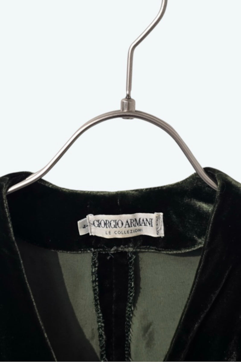 GIORGIO ARMANI | MADE IN ITALY 90'S VELOUR JACKET [USED]