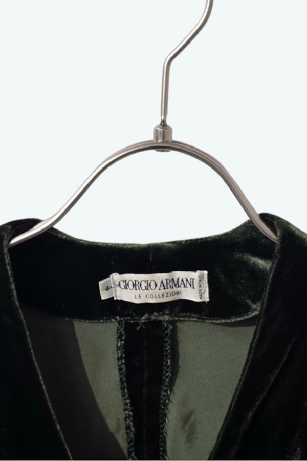 GIORGIO ARMANI | MADE IN ITALY 90'S VELOUR JACKET [USED]