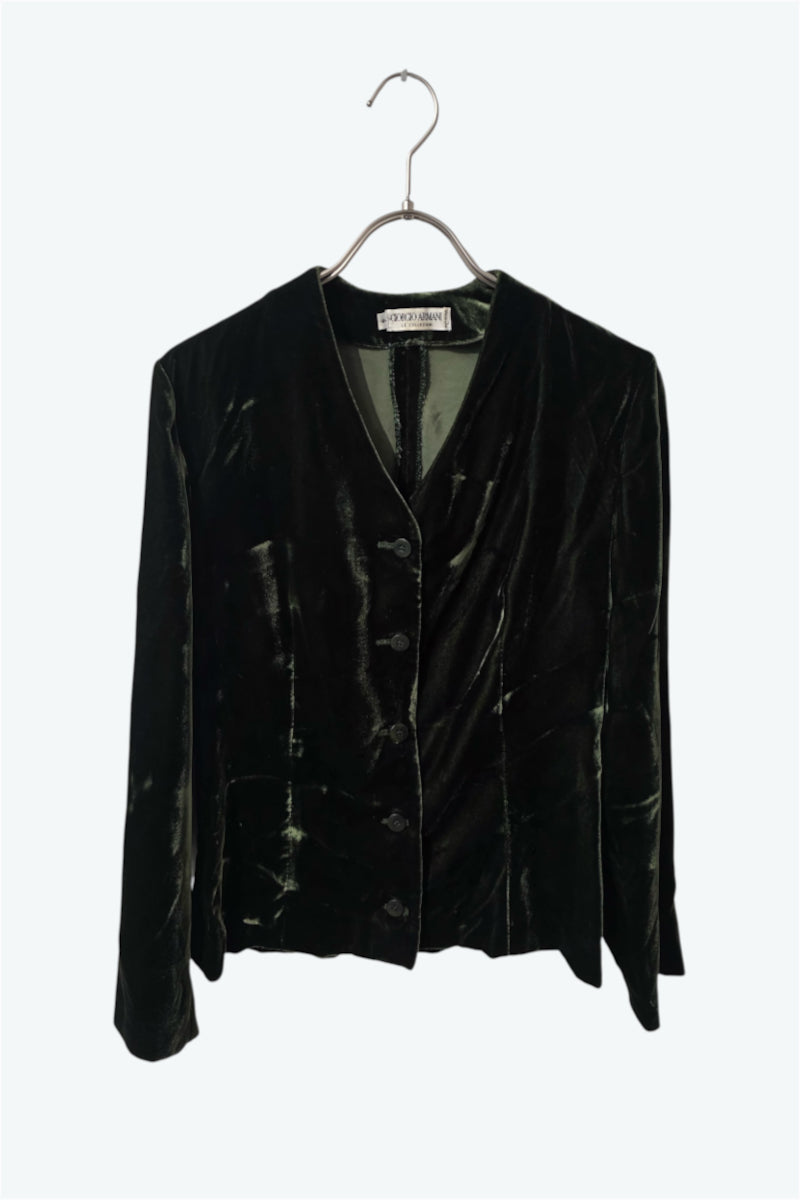 GIORGIO ARMANI | MADE IN ITALY 90'S VELOUR JACKET [USED]