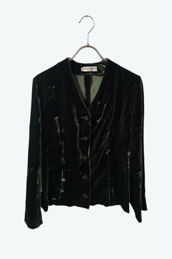 GIORGIO ARMANI | MADE IN ITALY 90'S VELOUR JACKET [USED]