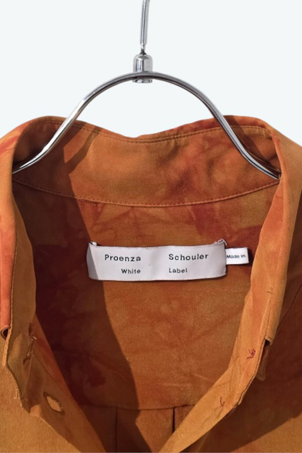 PROENZA SCHOULER | PATTERNED SILK L/S BD SHIRT [USED]