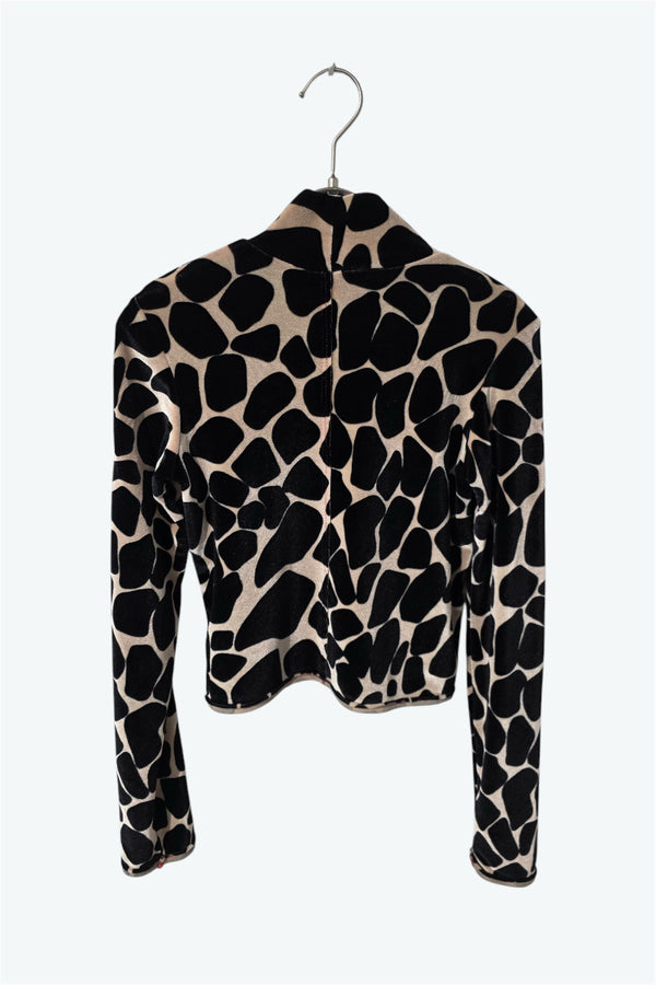 ECKHAUS LATTA | MADE IN USA PATTERNED MOCK NECK TOPS [USED]