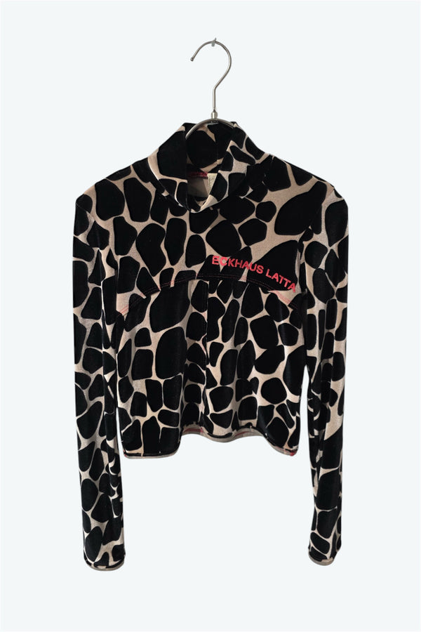 ECKHAUS LATTA | MADE IN USA PATTERNED MOCK NECK TOPS [USED]