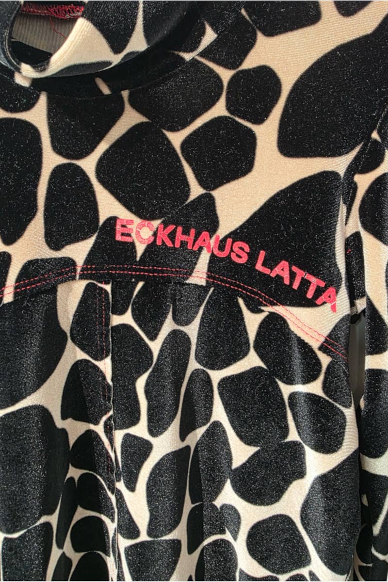 ECKHAUS LATTA | MADE IN USA PATTERNED MOCK NECK TOPS [USED]