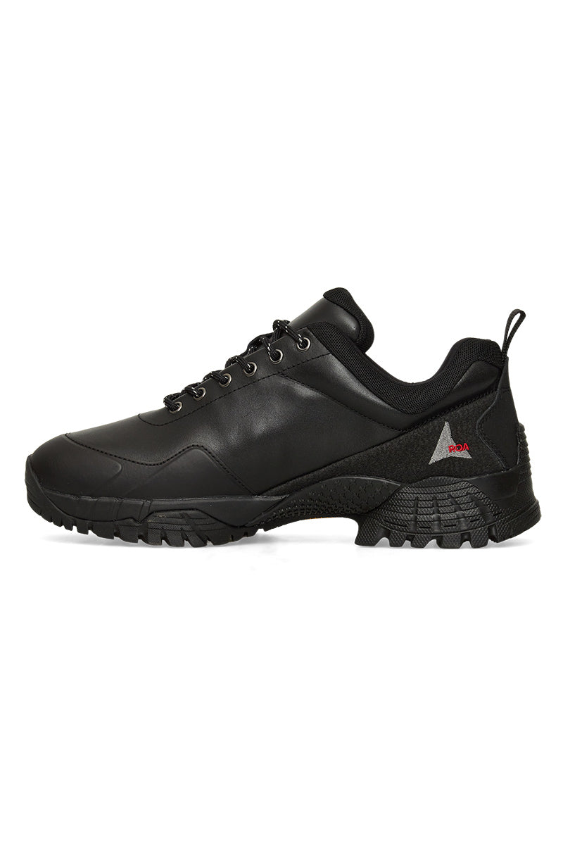 NEAL LEATHER HIKING SHOES / BLACK