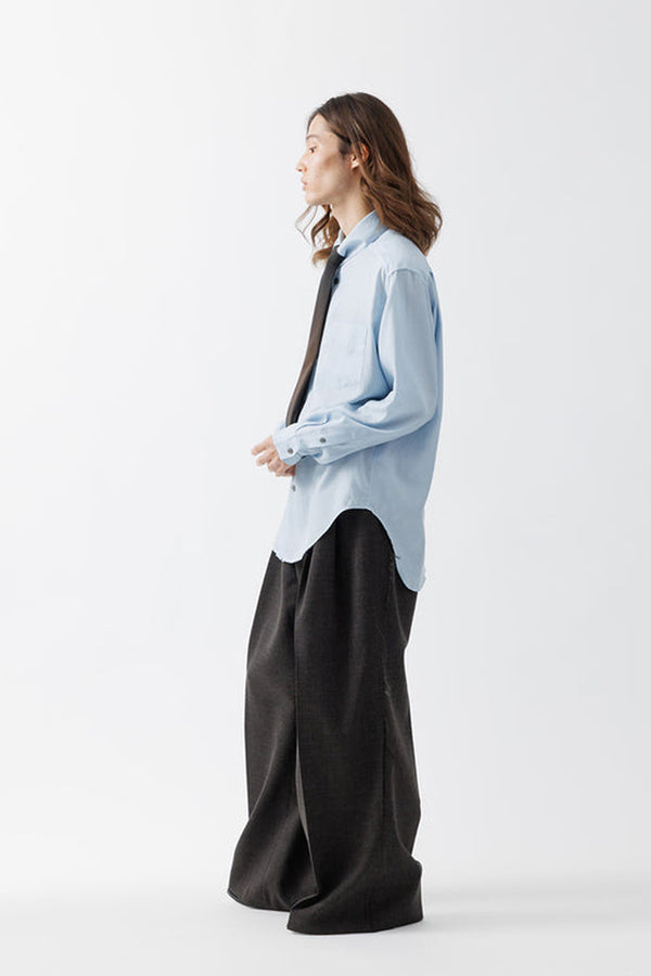 KIVULI PRINT NARROW TIE .15 / DARK BROWN