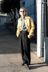 HEAVY WOOL GABARDINE GURKHA CARGO PANTS .11 / BLACK