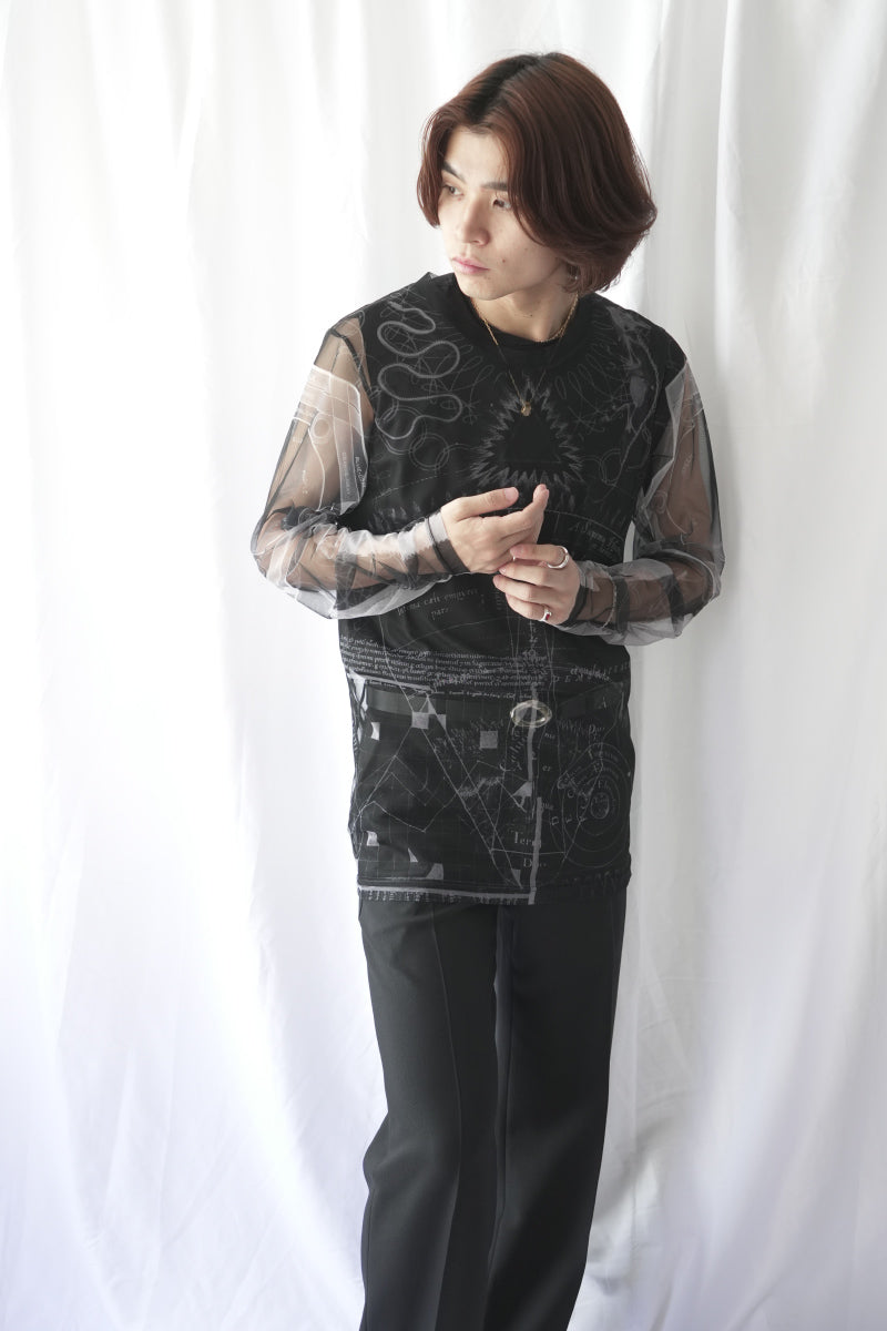 SUBLATIONS | SECOND SKIN L/S T-SHIRT .15 / NAUTICAL BLACK シアー