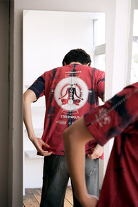 RITUALS TIE DYE TEE / RED