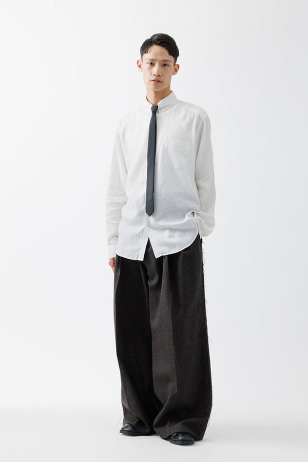 KIVULI PRINT NARROW TIE .15 / DARK KHAKI