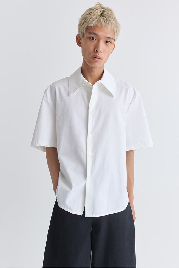 WAYLON SHIRT / WHITE FINE POPLIN