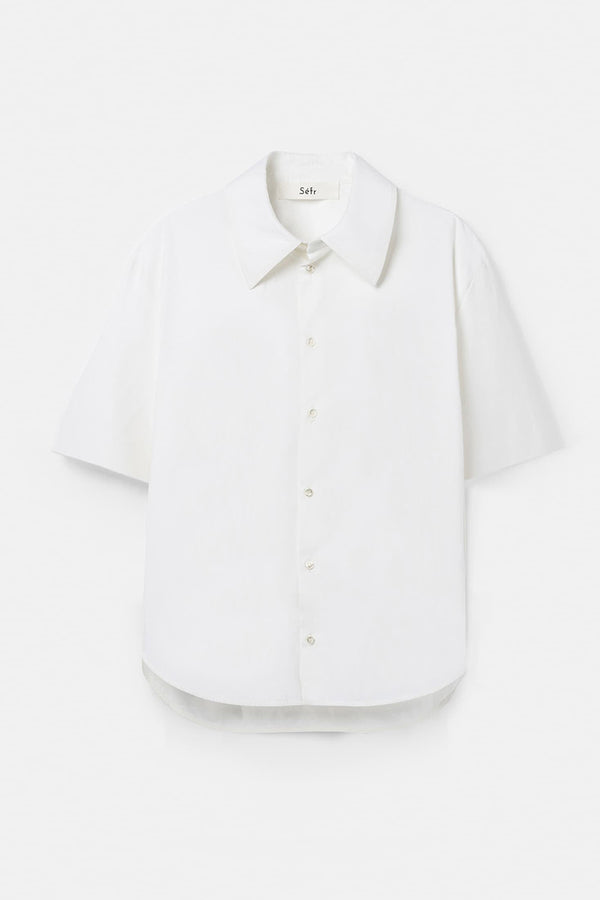 WAYLON SHIRT / WHITE FINE POPLIN