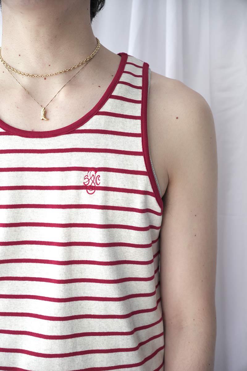 HARP TANKTOP / RED STRIPE