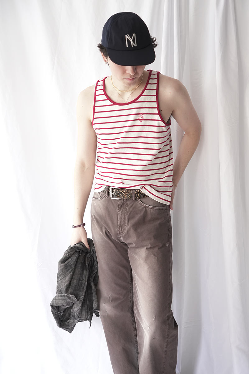 HARP TANKTOP / RED STRIPE