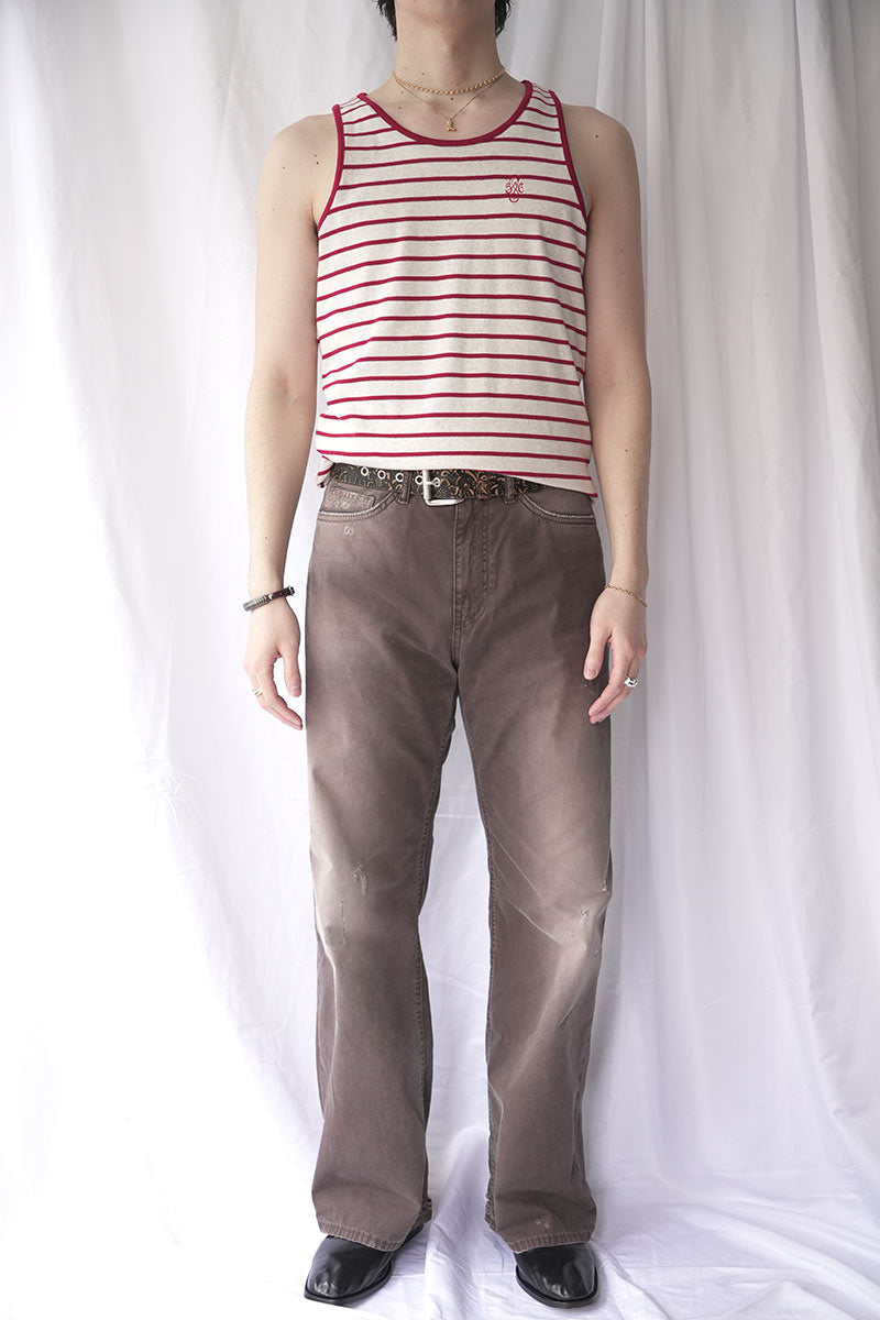 HARP TANKTOP / RED STRIPE
