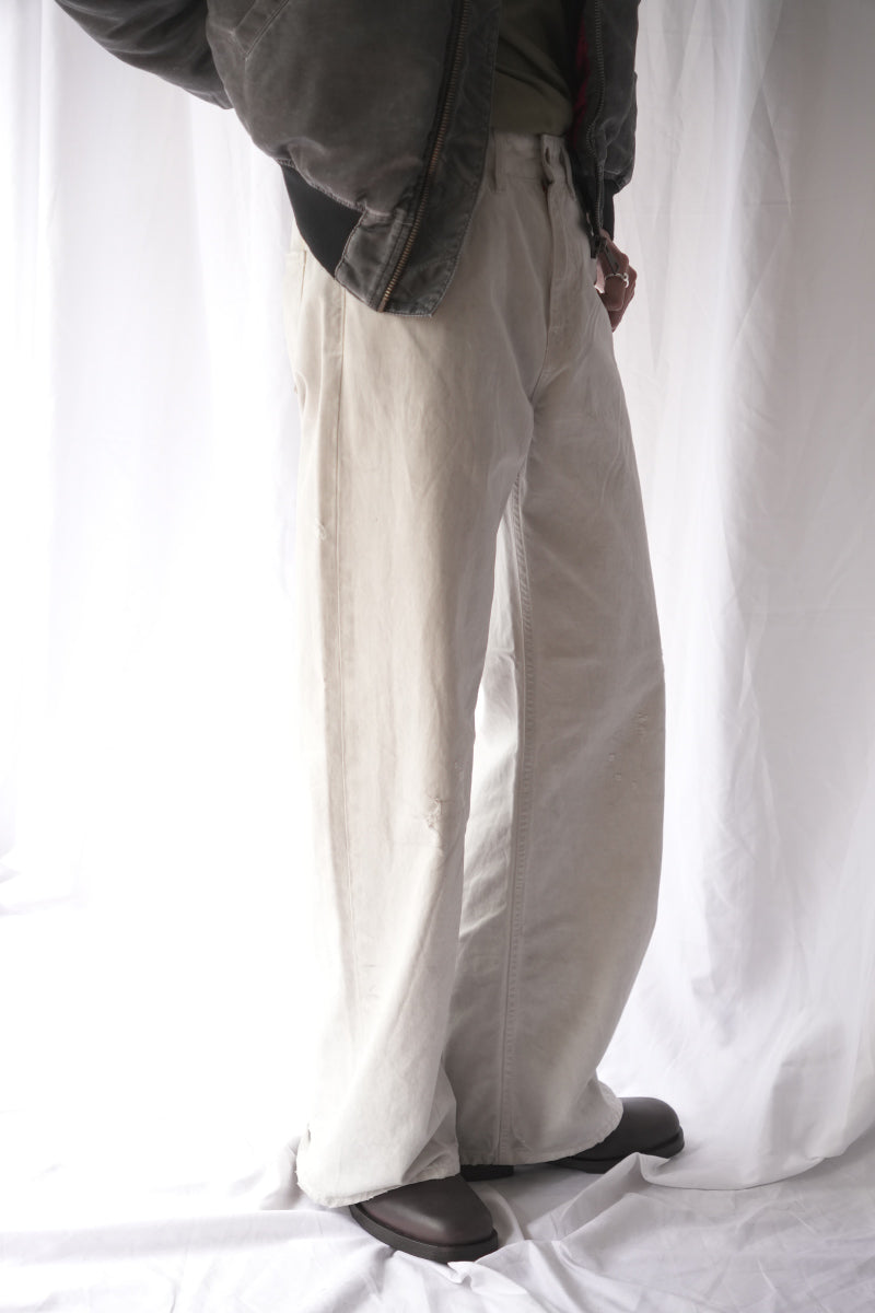 RALF CHINO TROUSERS / WHITE