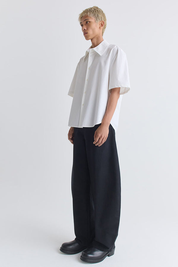 WAYLON SHIRT / WHITE FINE POPLIN