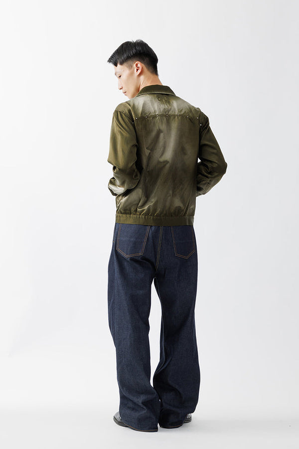 RUSTY SATIN SPORTS JACKET .15 / OLIVE