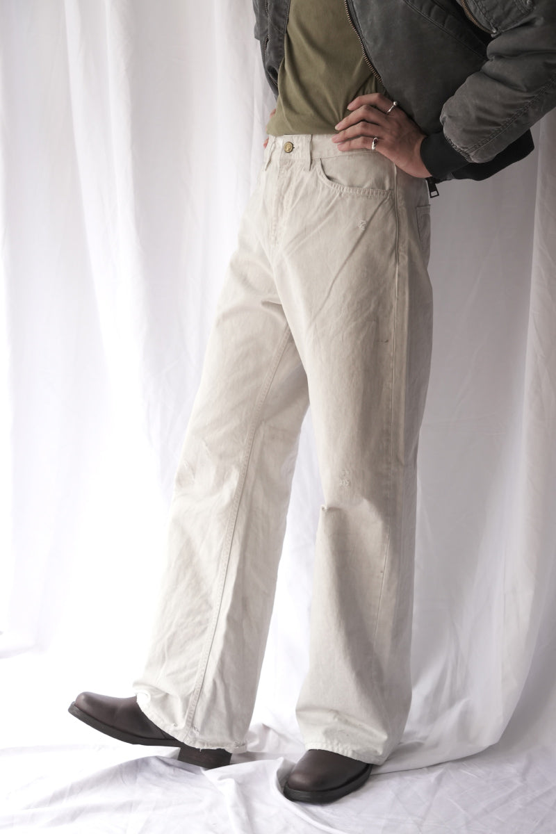 RALF CHINO TROUSERS / WHITE